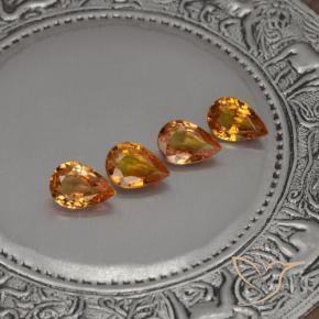 Shop natural 2.89ct Orange foncé Saphir gems, En forme de poire, from Tanzanie at GemSelect. In stock, global shipping!