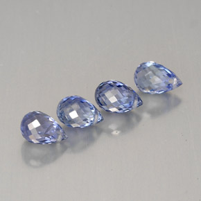 Achetez naturel ct bleue saphir gems, briolette, en provenance sri lanka (ceylan) chez gemselect. en stock, livraison internationale!