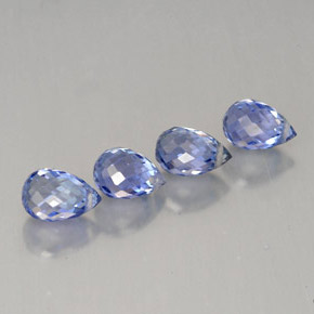Achetez naturel ct bleue saphir gems, briolette, en provenance sri lanka (ceylan) chez gemselect. en stock, livraison internationale!