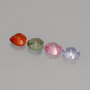 Achetez naturel ct multicolore saphir gems, forme de coeur, en provenance sri lanka (ceylan) chez gemselect. en stock, livraison internationale!