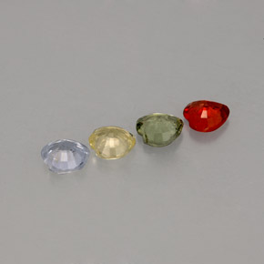 Achetez naturel ct multicolore saphir gems, forme de coeur, en provenance sri lanka (ceylan) chez gemselect. en stock, livraison internationale!