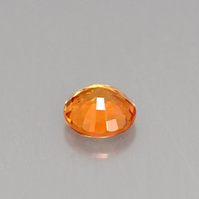 Saphir orange naturelle coupe roude, 0,54 ct, VS