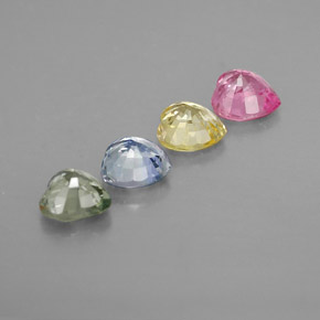 Achetez naturel ct multicolore saphir gems, forme de coeur, en provenance sri lanka (ceylan) chez gemselect. en stock, livraison internationale!