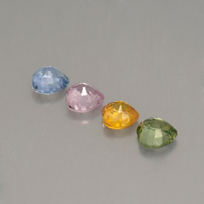 Achetez naturel ct multicolore saphir gems, forme de coeur, en provenance sri lanka (ceylan) chez gemselect. en stock, livraison internationale!