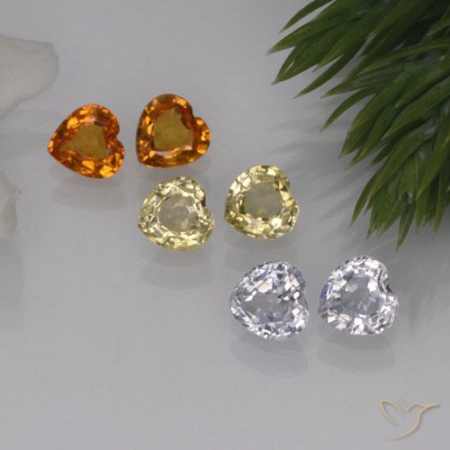 Achetez naturel 1,60ct multicolore saphir gems, forme de coeur, en provenance sri lanka chez gemselect. en stock, livraison internationale!