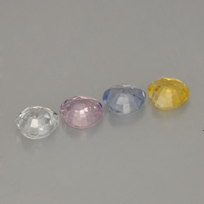 Achetez naturel 1,42ct multicolore saphir gems, forme de coeur, en provenance sri lanka chez gemselect. en stock, livraison internationale!