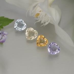 Achetez naturel 1,37ct multicolore saphir gems, forme de coeur, en provenance sri lanka chez gemselect. en stock, livraison internationale!
