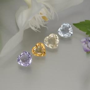 Achetez naturel 1,37ct multicolore saphir gems, forme de coeur, en provenance sri lanka chez gemselect. en stock, livraison internationale!