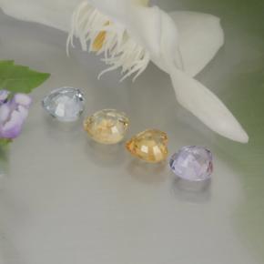 Achetez naturel 1,37ct multicolore saphir gems, forme de coeur, en provenance sri lanka chez gemselect. en stock, livraison internationale!
