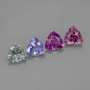 Achetez naturel ct multicolore saphir gems, trillion, en provenance tanzanie chez gemselect. en stock, livraison internationale!