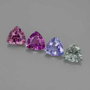 Achetez naturel ct multicolore saphir gems, trillion, en provenance tanzanie chez gemselect. en stock, livraison internationale!
