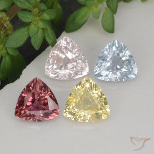 Achetez naturel 2,20ct multicolore saphir gems, trillion, en provenance tanzanie chez gemselect. en stock, livraison internationale!