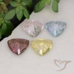 Achetez naturel 2,20ct multicolore saphir gems, trillion, en provenance tanzanie chez gemselect. en stock, livraison internationale!