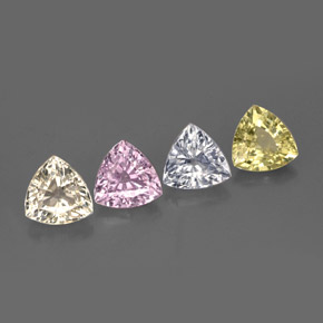 Achetez naturel 3,01ct multicolore saphir gems, trillion, en provenance tanzanie chez gemselect. en stock, livraison internationale!