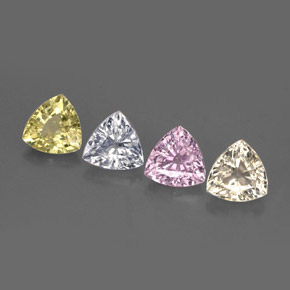 Achetez naturel 3,01ct multicolore saphir gems, trillion, en provenance tanzanie chez gemselect. en stock, livraison internationale!
