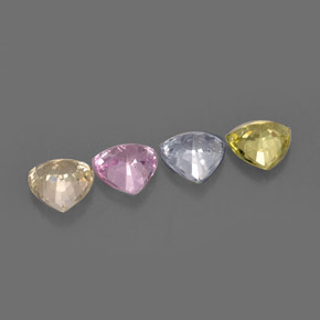 Achetez naturel 3,01ct multicolore saphir gems, trillion, en provenance tanzanie chez gemselect. en stock, livraison internationale!