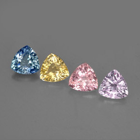 Achetez naturel ct multicolore saphir gems, trillion, en provenance tanzanie chez gemselect. en stock, livraison internationale!