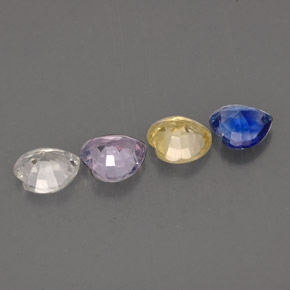 Achetez naturel ct multicolore saphir gems, forme de coeur, en provenance sri lanka (ceylan) chez gemselect. en stock, livraison internationale!