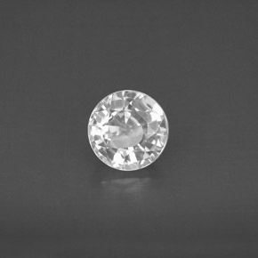 Saphir blanc naturelle coupe roude, 1,13 ct, VS