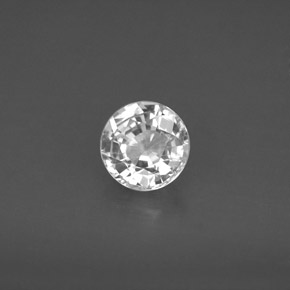 Saphir blanc naturelle coupe roude, 1,13 ct, VS