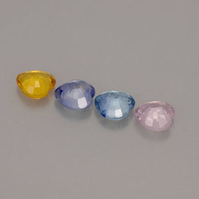 Achetez naturel ct multicolore saphir gems, forme de coeur, en provenance sri lanka chez gemselect. en stock, livraison internationale!