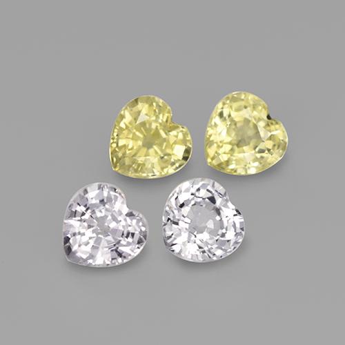 Achetez naturel 1,38ct multicolore saphir gems, forme de coeur, en provenance sri lanka chez gemselect. en stock, livraison internationale!