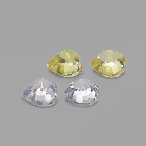 Achetez naturel 1,38ct multicolore saphir gems, forme de coeur, en provenance sri lanka chez gemselect. en stock, livraison internationale!