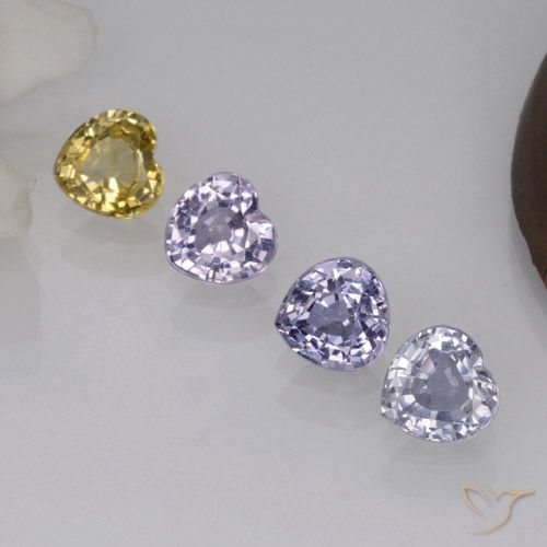 Achetez naturel 1,51ct multicolore saphir gems, forme de coeur, en provenance sri lanka chez gemselect. en stock, livraison internationale!