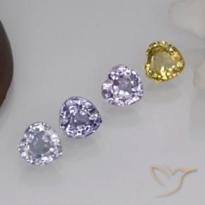 Achetez naturel 1,51ct multicolore saphir gems, forme de coeur, en provenance sri lanka chez gemselect. en stock, livraison internationale!