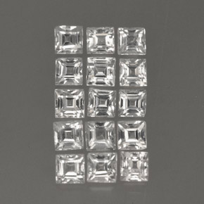 Achetez naturel ct blanc saphir gems, carré, en provenance madagascar chez gemselect. en stock, livraison internationale!