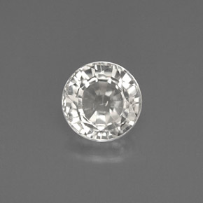 Saphir blanc naturelle coupe roude, 1,04 ct, VS