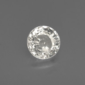 Saphir blanc naturelle coupe roude, 1,04 ct, VS