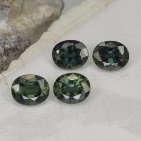 Achetez naturel 2,19ct vert saphir gems, coupe ovale, en provenance thaïlande chez gemselect. en stock, livraison internationale!