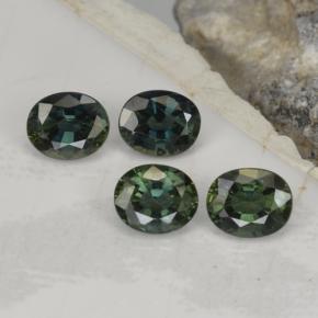 Achetez naturel 2,19ct vert saphir gems, coupe ovale, en provenance thaïlande chez gemselect. en stock, livraison internationale!
