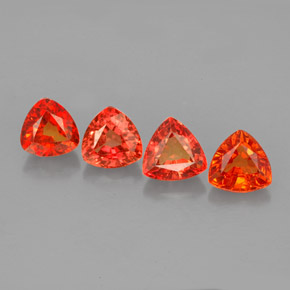 Achetez naturel ct orange saphir gems, trillion, en provenance tanzanie (songea) chez gemselect. en stock, livraison internationale!