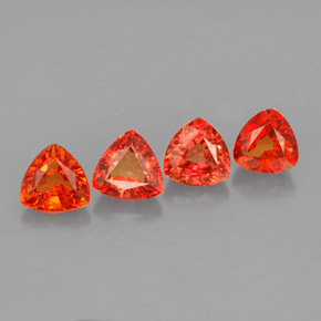 Achetez naturel ct orange saphir gems, trillion, en provenance tanzanie (songea) chez gemselect. en stock, livraison internationale!