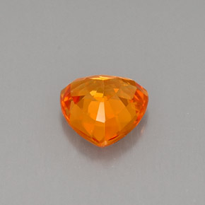 Saphir orange naturelle trillion, 0,78 ct, VS