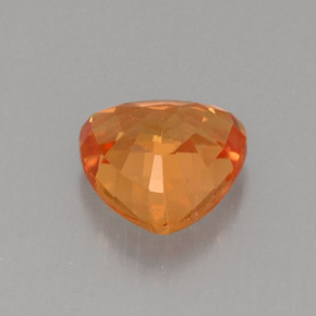 Saphir orange naturelle trillion, 0,93 ct, VVS-VS