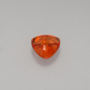 Saphir orange naturelle trillion, 0,80 ct, VVS-VS