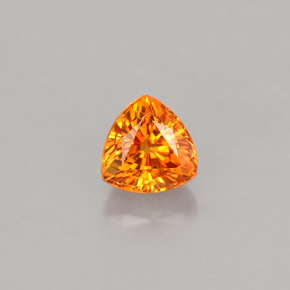 Saphir orange naturelle trillion, 1,05 ct, VVS-VS