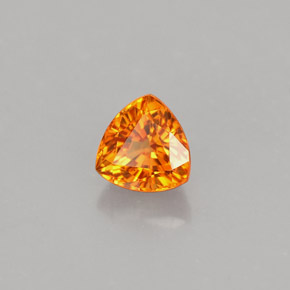 Saphir orange naturelle trillion, 1,05 ct, VVS-VS