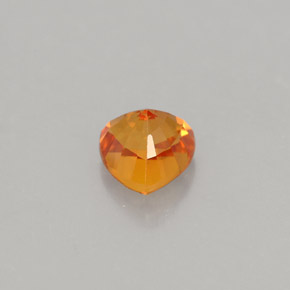 Saphir orange naturelle trillion, 1,05 ct, VVS-VS