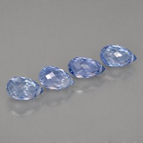 Achetez naturel ct bleue saphir gems, briolette, en provenance sri lanka (ceylan) chez gemselect. en stock, livraison internationale!