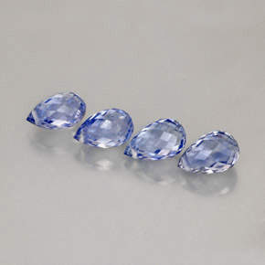 Achetez naturel ct bleue saphir gems, briolette, en provenance sri lanka chez gemselect. en stock, livraison internationale!