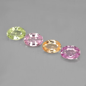 Achetez naturel ct multicolore saphir gems, coupe ovale, en provenance tanzanie chez gemselect. en stock, livraison internationale!