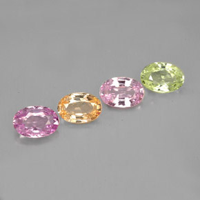 Achetez naturel ct multicolore saphir gems, coupe ovale, en provenance tanzanie chez gemselect. en stock, livraison internationale!