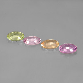 Achetez naturel ct multicolore saphir gems, coupe ovale, en provenance tanzanie chez gemselect. en stock, livraison internationale!