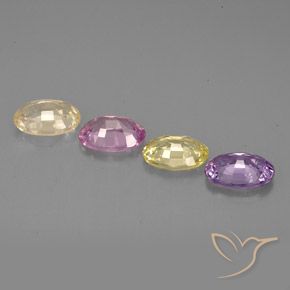 Achetez naturel 2,12ct multicolore saphir gems, coupe ovale, en provenance tanzanie chez gemselect. en stock, livraison internationale!