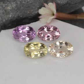 Achetez naturel 2,75ct multicolore saphir gems, coupe ovale, en provenance tanzanie chez gemselect. en stock, livraison internationale!