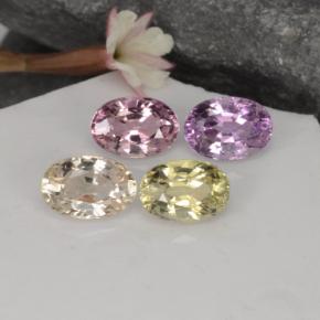 Achetez naturel 2,75ct multicolore saphir gems, coupe ovale, en provenance tanzanie chez gemselect. en stock, livraison internationale!